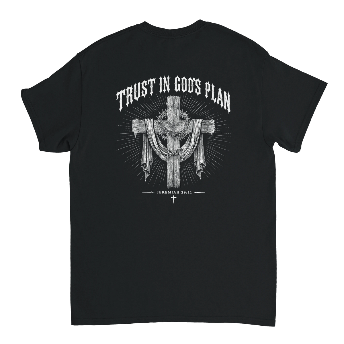 Trust in God's Plan (Black) | 4JC Christian Streetwear